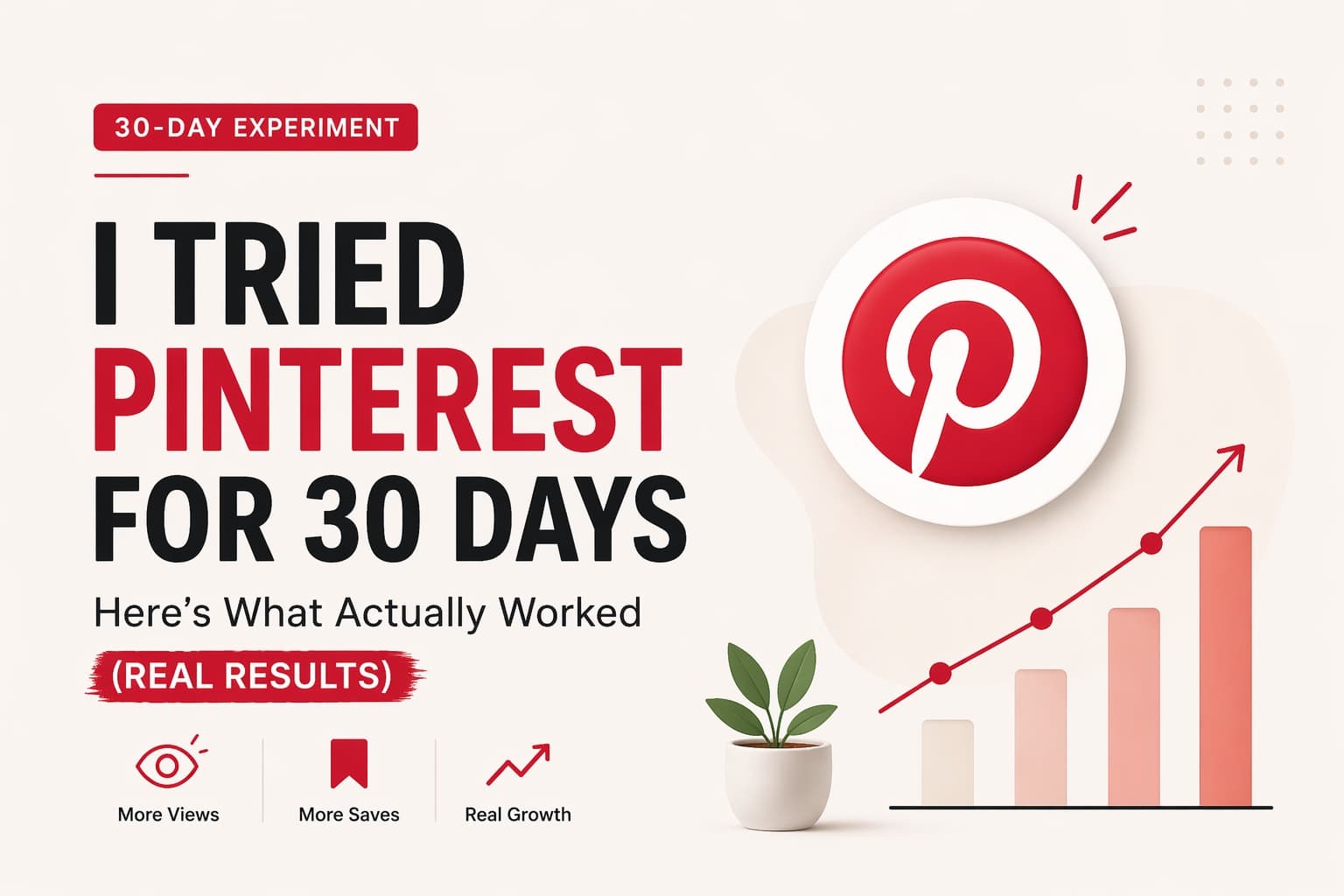 I Tried Pinterest for 30 Days — Here’s What Actually Worked (Real Results)